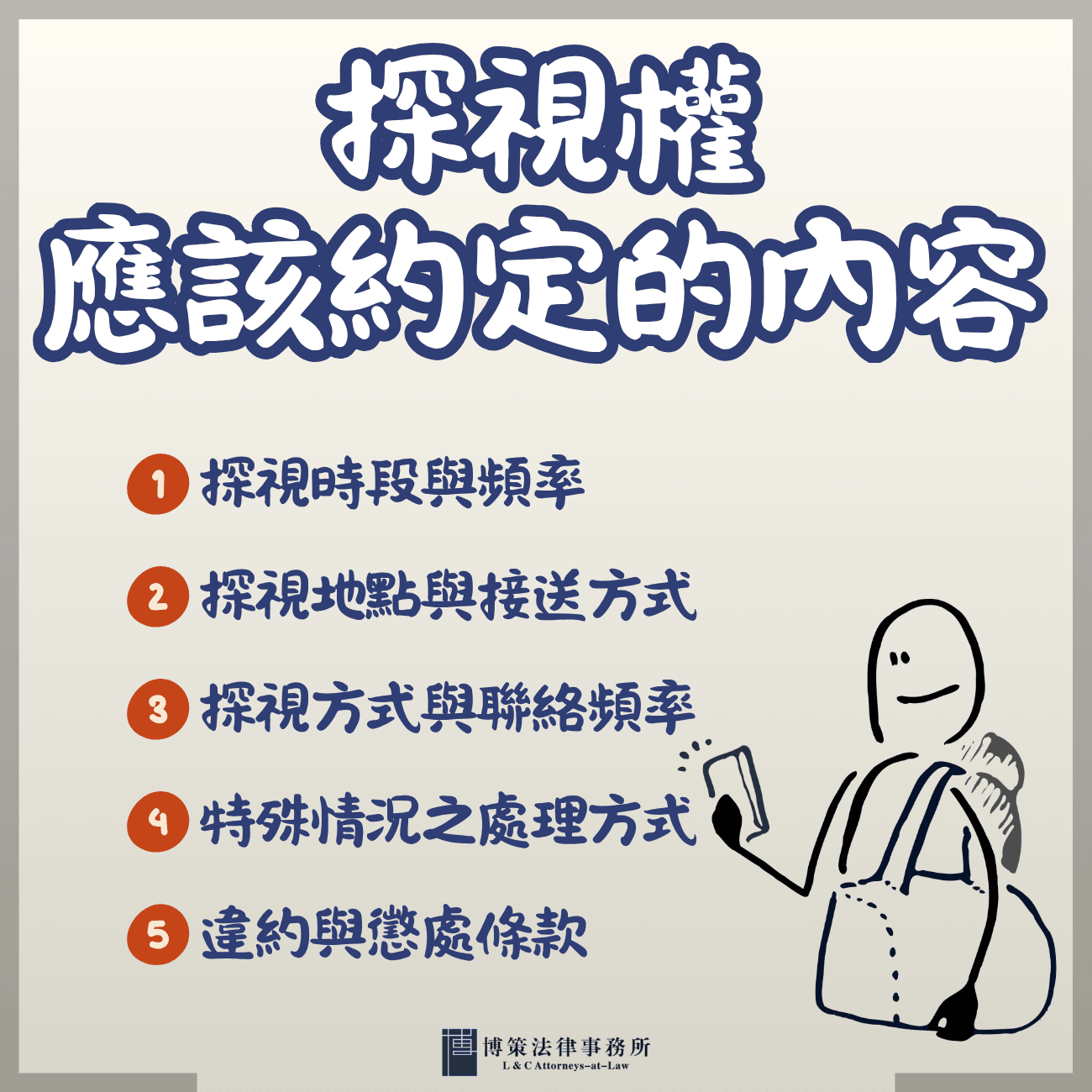 探視權約定的內容