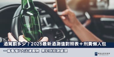 (縮圖) 酒駕罰多少 博策法律事務所