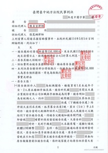成功求償侵害配偶權15萬元
